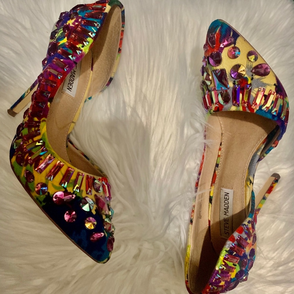 STEVE MADDEN  Galactik Bejeweled Heels